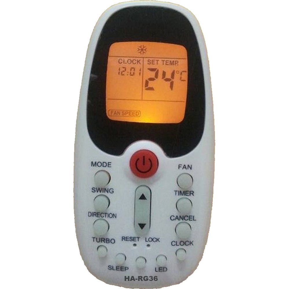 ComfortStar RG36F2/BGEF Replacement AC Remote Control - Universal Air Conditioner Remote for ComfortStar Units - Perfect for Home, Office, and Bedroom Cooling