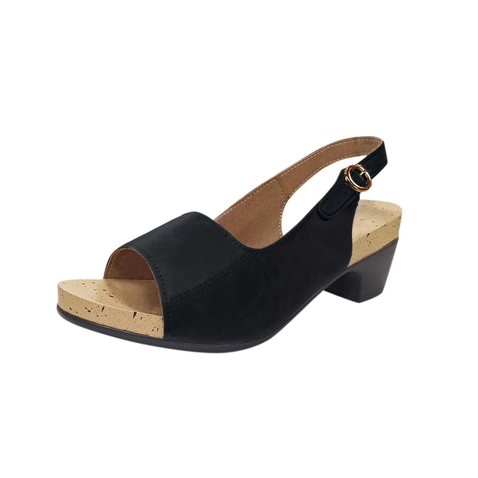 Women's Dressy Summer Wedge Sandals - Wide Width High Heel Casual Shoes for Women | Size 9 Wide | Perfect for Beach Weddings, Vacation Outfits & Summer Parties