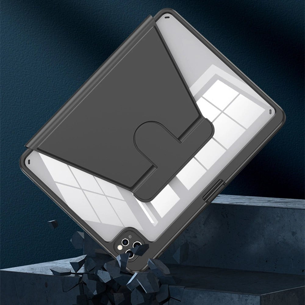 FlexiSnap 360° Rotating Smart Leather iPad Case with Auto Sleep/Wake - Perfect for Work, Travel & Home Use (Compatible with iPad Pro/Air)