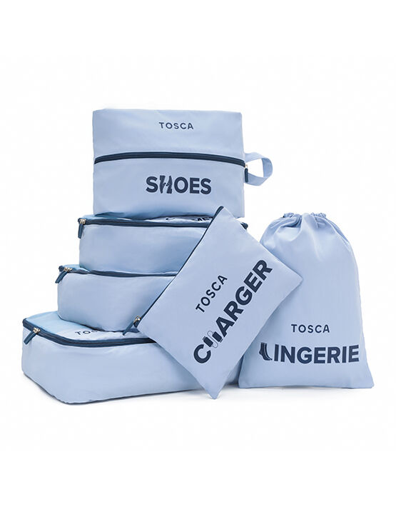 Tosca TCA801 B 6-Pack Blue Packing Set for Shipping, Moving & Storage | Durable & Reusable Packaging Solution