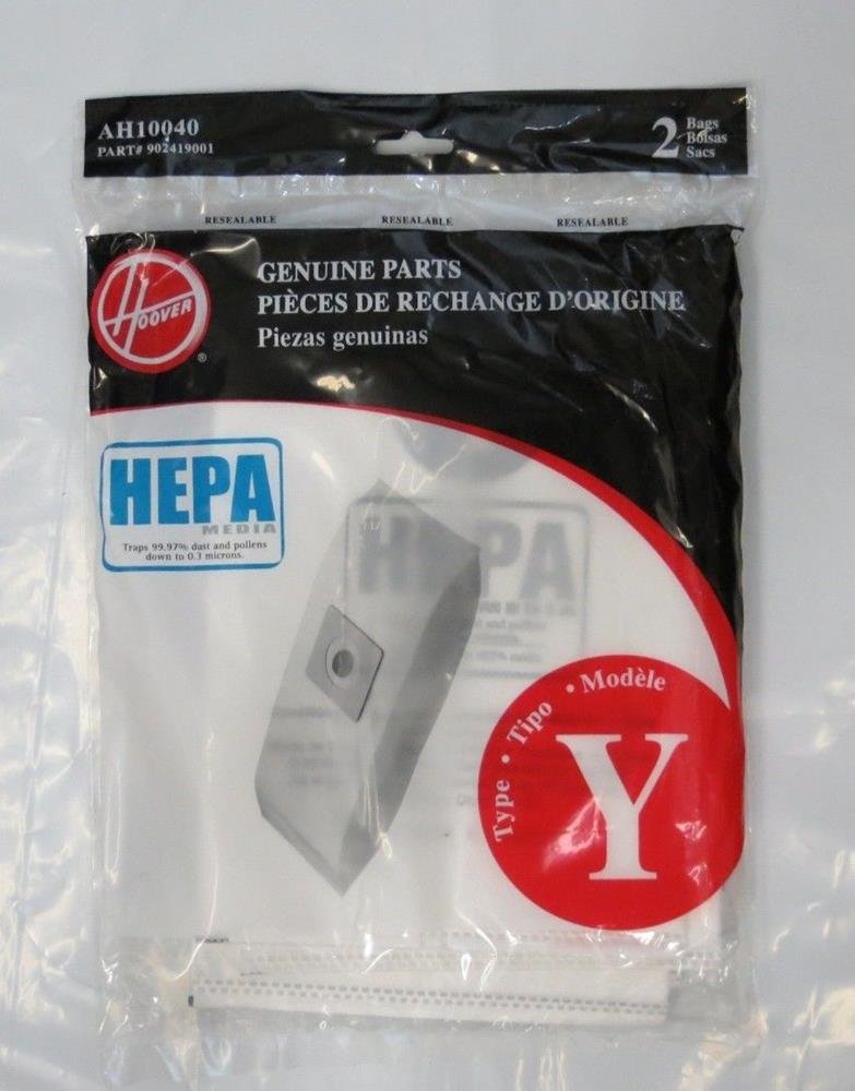 Hoover WindTunnel Y HEPA Pleated Vacuum Filter Bags - 6 Pack (AH10040, 902419001) - Compatible with Hoover Vacuum Cleaners - Ideal for Dust, Pet Hair & Allergen Removal in Home Cleaning