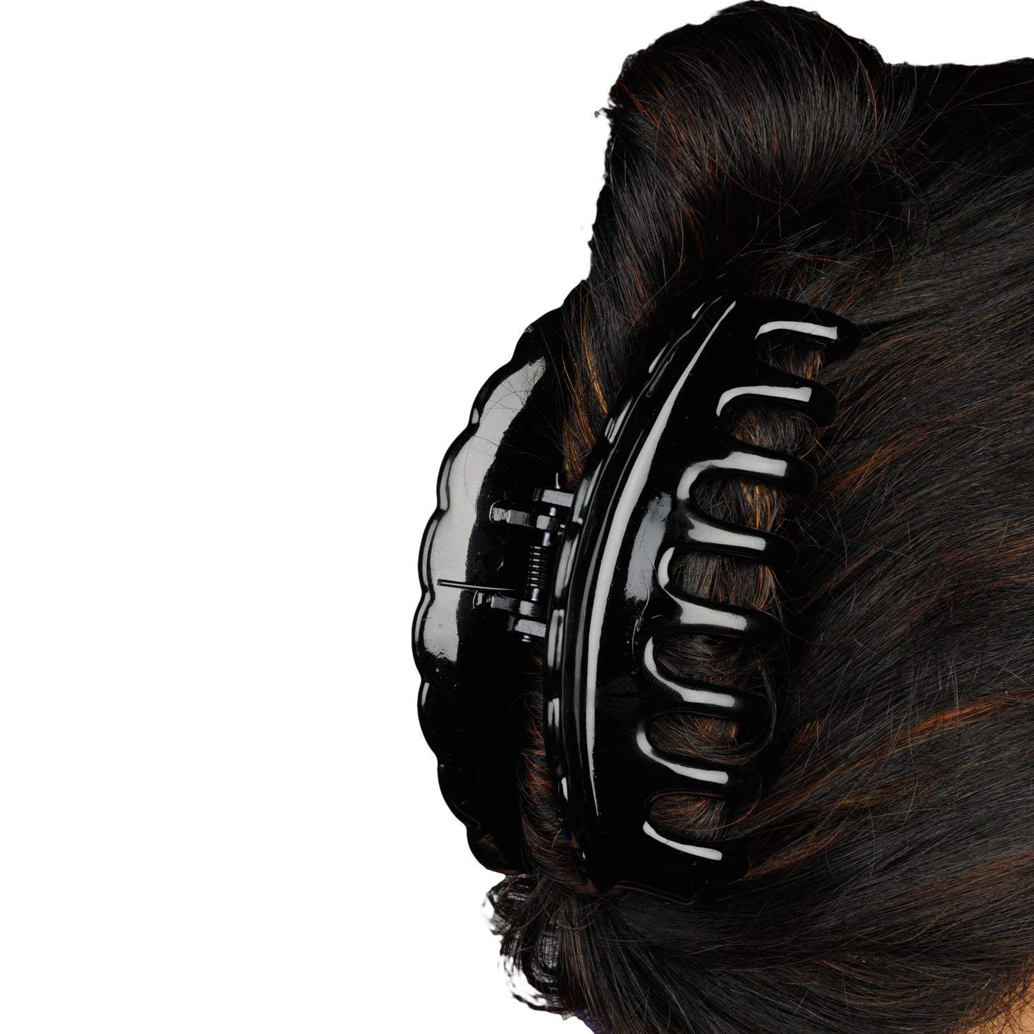 Butterfly Design Acrylic Hair Claw Clip - Transparent Korean Hair Accessories for Women & Girls - Perfect for Ponytails, Buns & Everyday Hairstyles