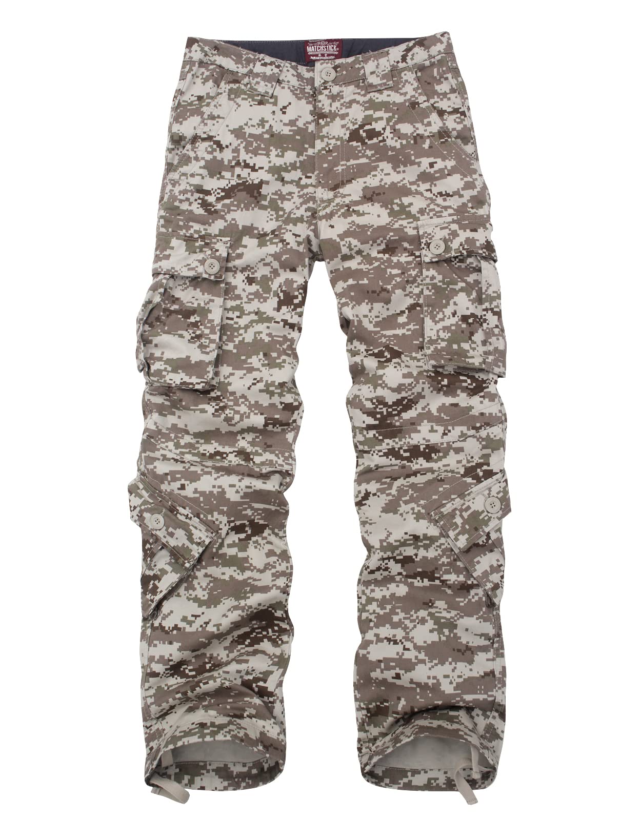Men's Wild Camouflage Cargo Pants - Tactical Outdoor Hiking Hunting Military Style Pants for Adventure & Casual Wear