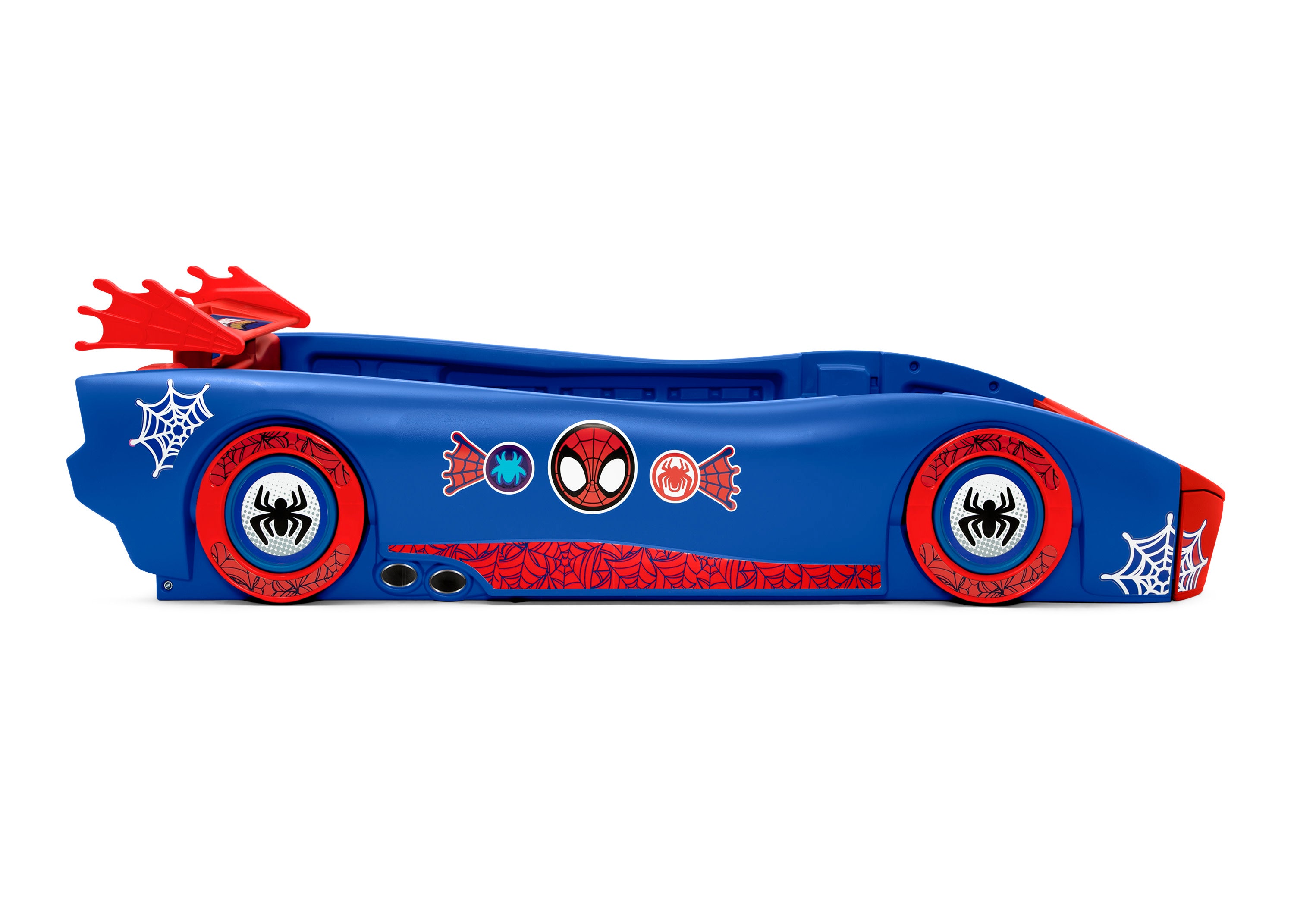 Spidey and His Amazing Friends Web Crawler Race Car Twin Bed Set - Superhero Themed Kids Room Decor for Boys & Girls - Perfect for Birthday Gifts and Marvel Bedroom Makeover