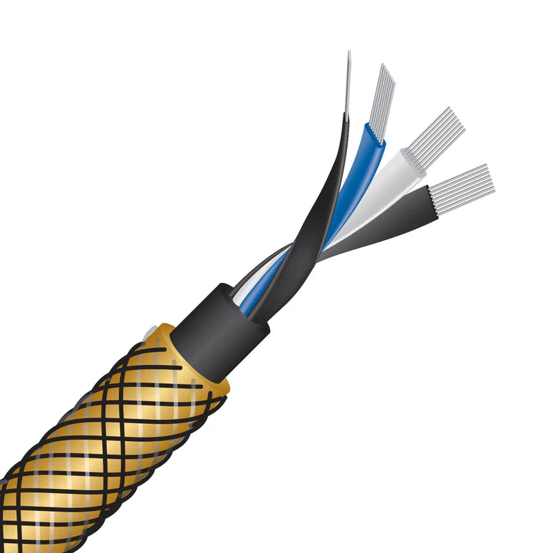 Gold Eclipse™ 10 Bi-Wire Speaker Cable Jumpers - High-Quality Bi-Wire Connection for Home Theater & Audiophile Sound Systems - Perfect for Surround Sound & Hi-Fi Speaker Setups