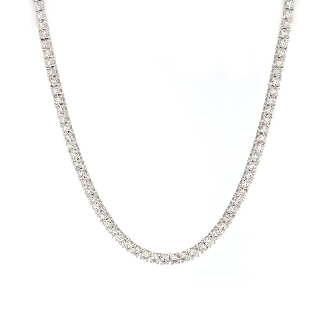 17 10.93 Carat Diamond Eternity Necklace in 14K White Gold | M10273270 | Perfect for Anniversaries, Weddings & Special Occasions