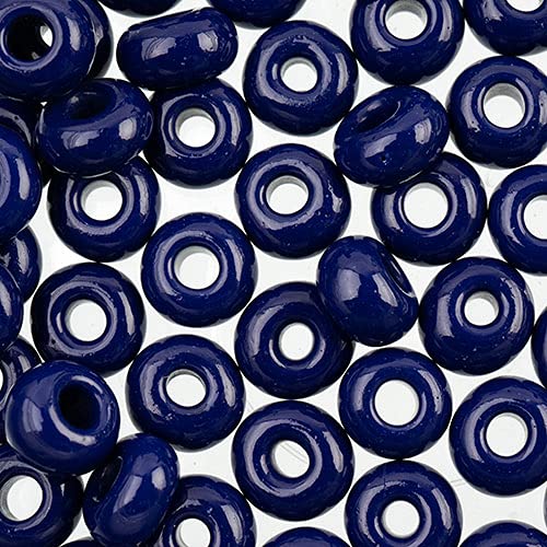 Preciosa Czech Glass Seed Beads 32/0 Opaque Dark Royal Blue - 19g Jewelry Making Beads for Bracelets, Necklaces & DIY Crafts - Perfect for Beading, Embroidery & Home Decor Projects