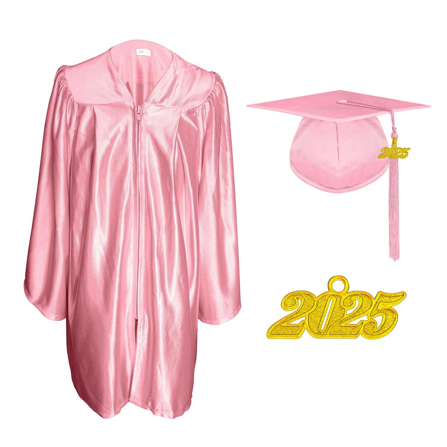 Preschool & Kindergarten Graduation Cap and Gown Set with 2025 Charm Tassel - Bulk Discounts for Schools & Daycares - Perfect for End-of-Year Ceremonies & Photo Shoots