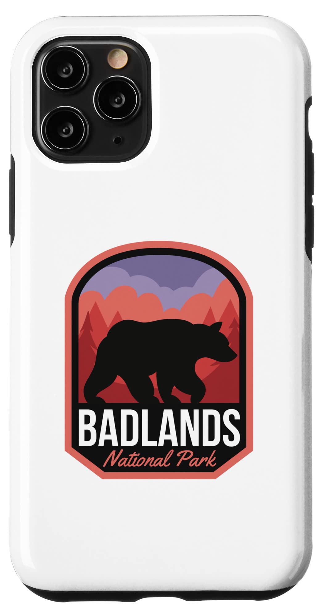 iPhone 11 Pro Case - Premium Shockproof Bear Design for Badlands National Park - Perfect for Outdoor Adventures & Travel Protection