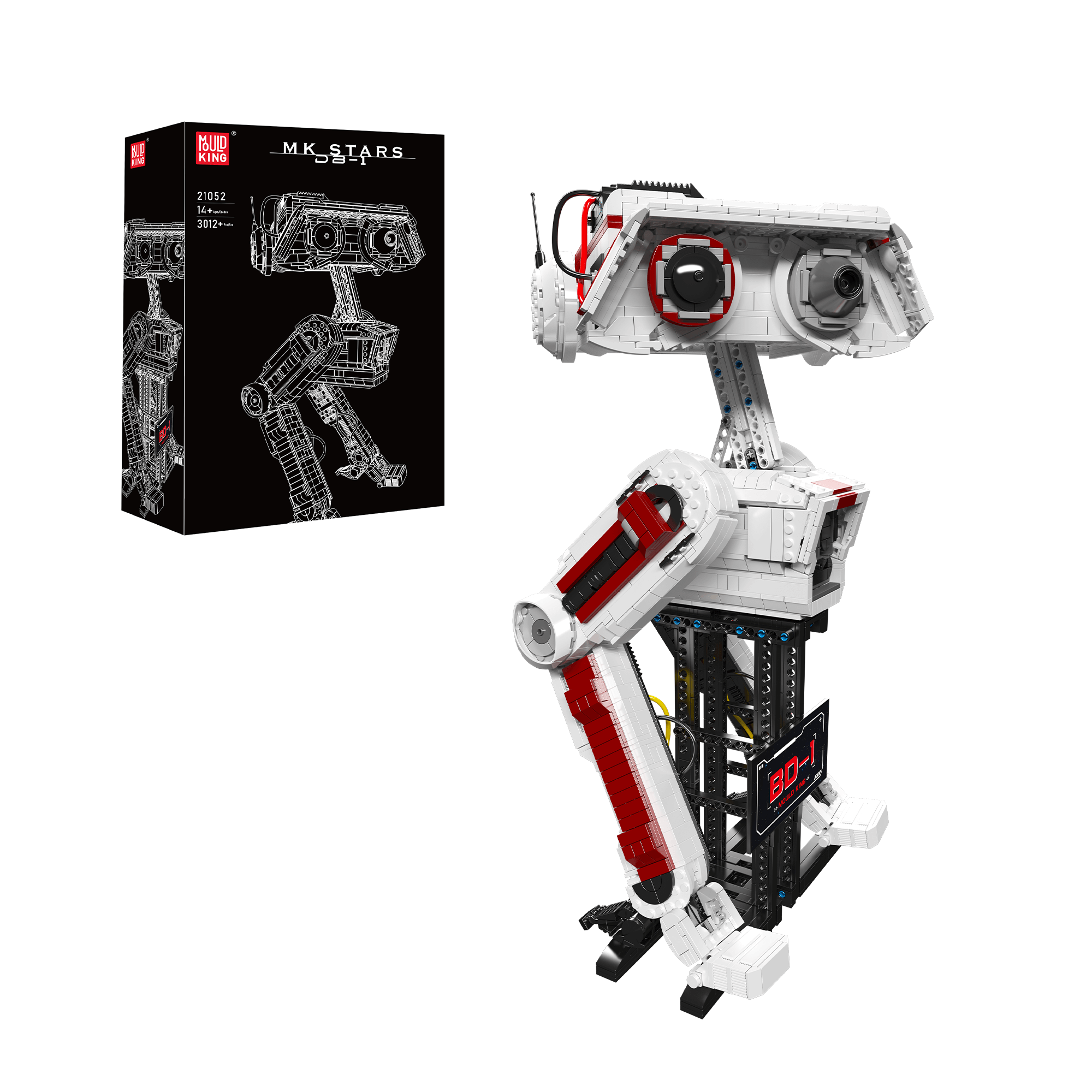 Mould King 21052 DB 1 Exploration Robot Building Set - 2,052 Pieces STEM Toy for Kids & Adults | Creative DIY Science Project, Gift for Robot Enthusiasts | Perfect for Educational Play & Collectors Display