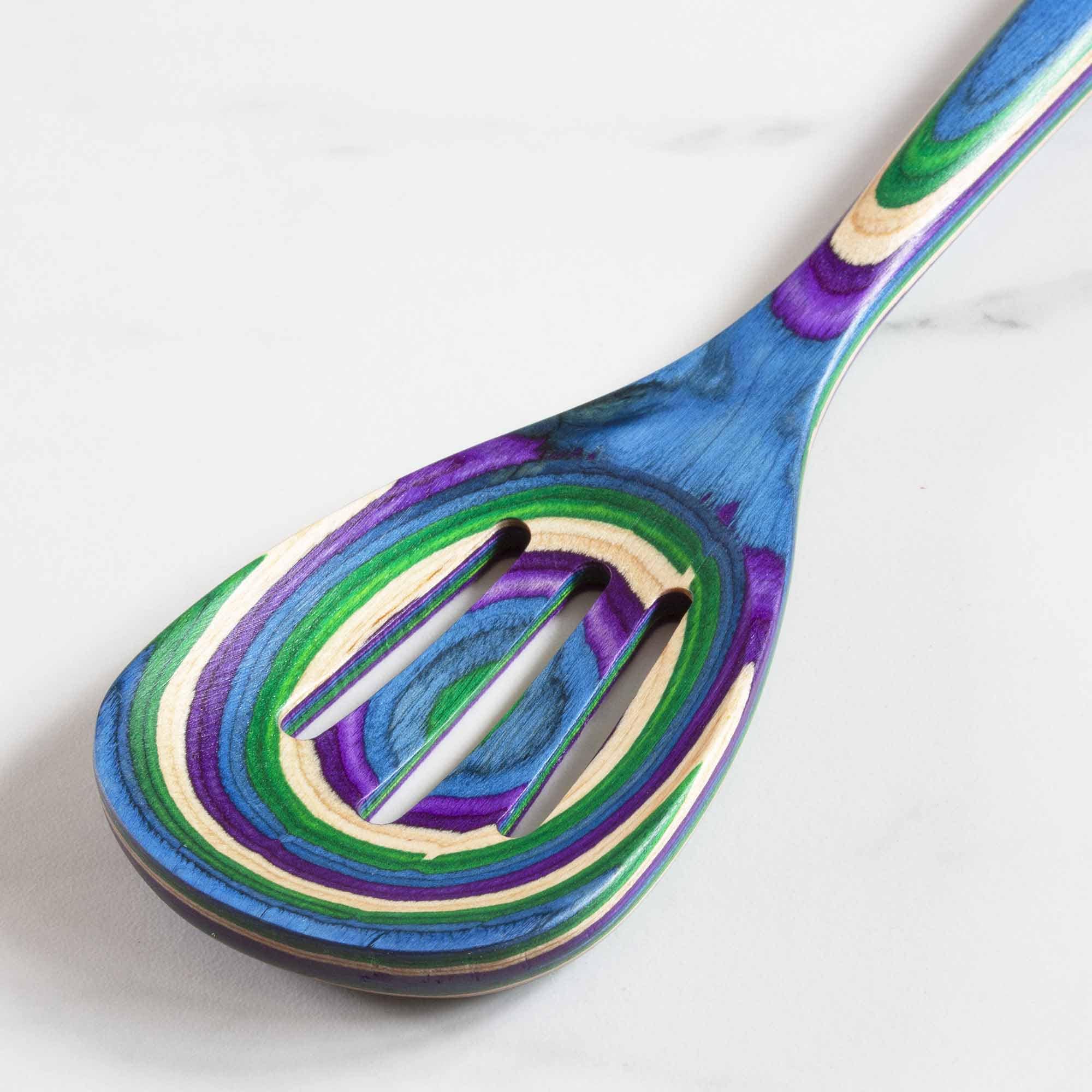 Baltique® Mumbai Collection Slotted Spoon - 12.5 Inch Stainless Steel Kitchen Utensil for Cooking, Serving & Straining Pasta, Soup & Vegetables