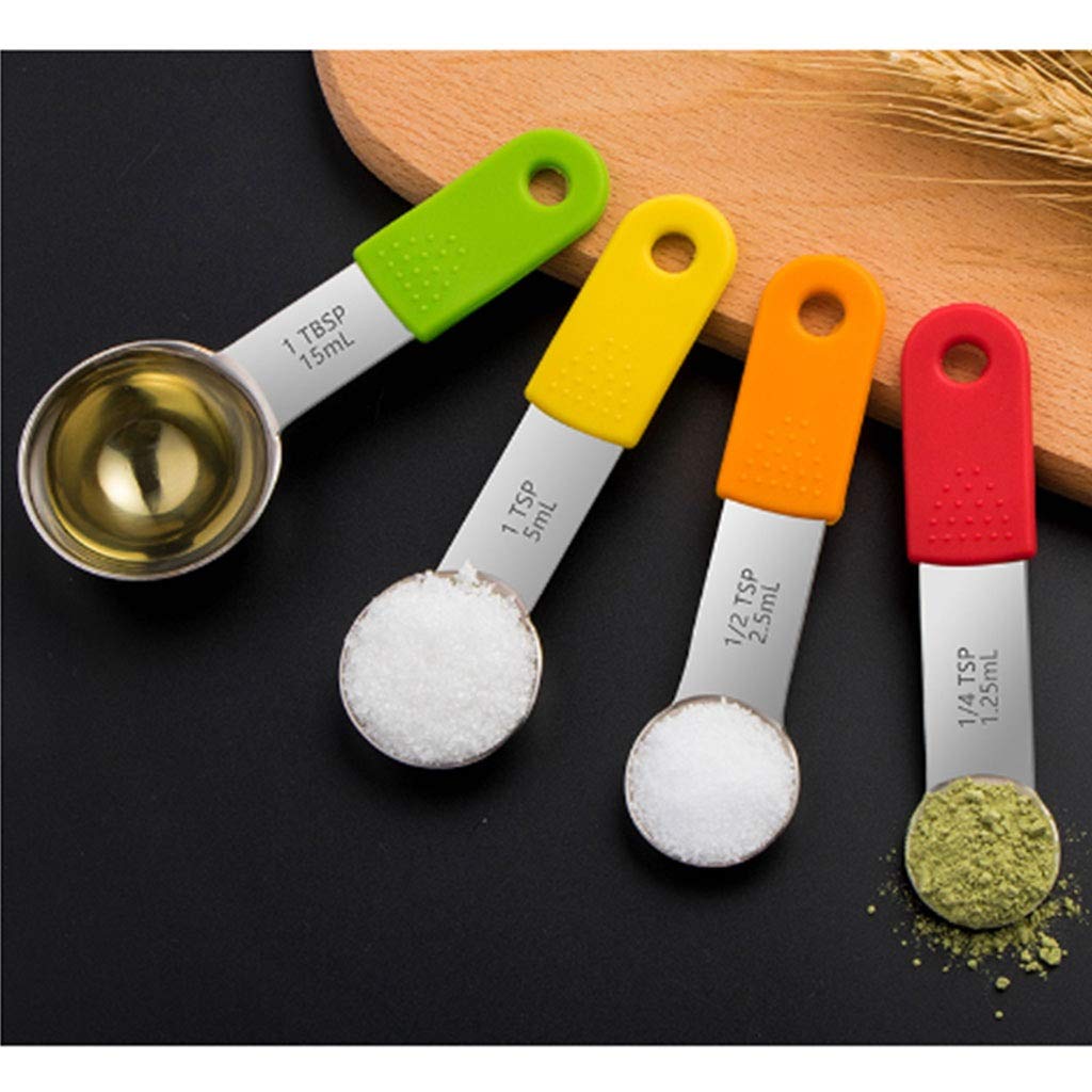 Premium Stainless Steel Measuring Spoon Set - 7-Piece Kitchen Measuring Cups & Spoons for Baking, Cooking, and Coffee - Durable & Accurate Measurement Tools for Home Bakers & Professional Chefs