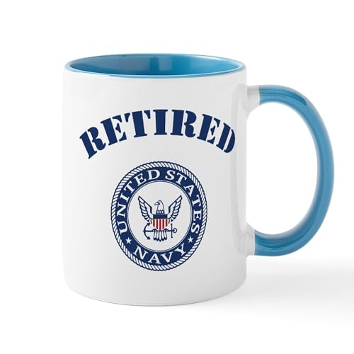 White/Blue Inside - U. S. Navy Retired