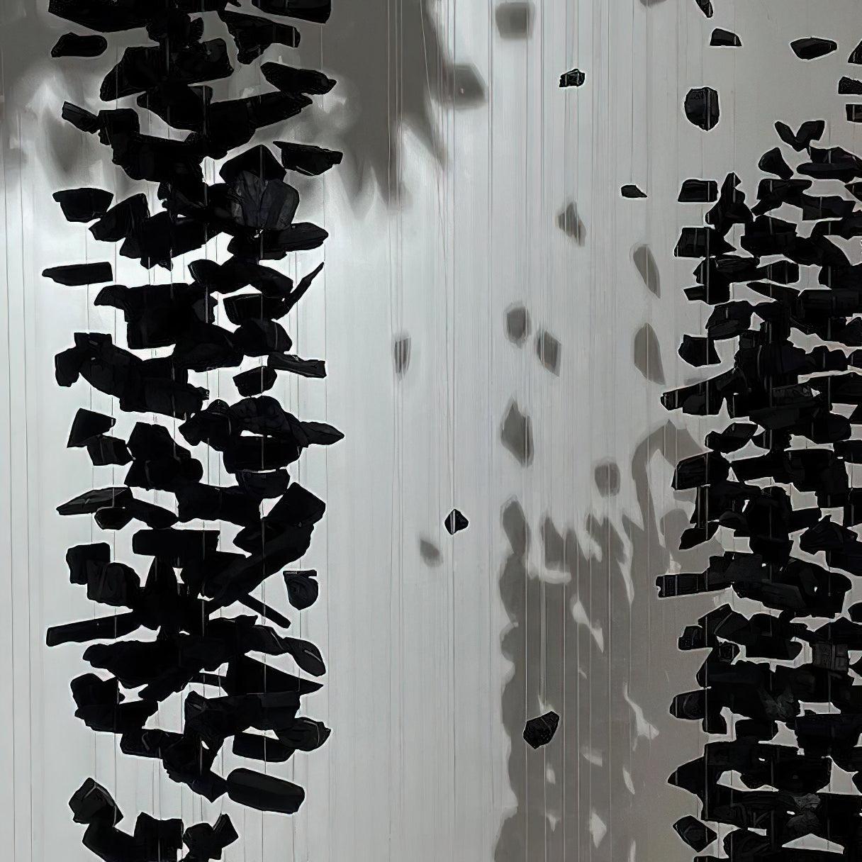 Premium Black Charcoal Chandeliers - Modern Crystal Ceiling Light Fixtures for Dining Room, Living Room & Bedroom Decor
