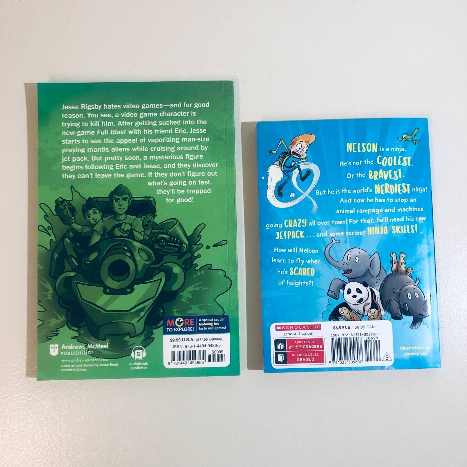 Set of 2 Kids Paperback Books - Trapped In A Video Game & Ninja Kid Fantasy Adventure Stories | Perfect for Bedtime Reading, Gifts & Young Readers