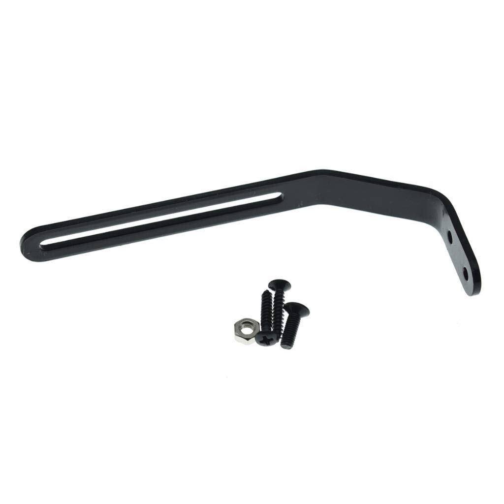 Dopro Black Guitar Pickguard Bracket with Screws - Scratchplate Mounting Kit for Thick Archtop Jazz Guitars - Perfect for Replacement & DIY Guitar Repair Projects