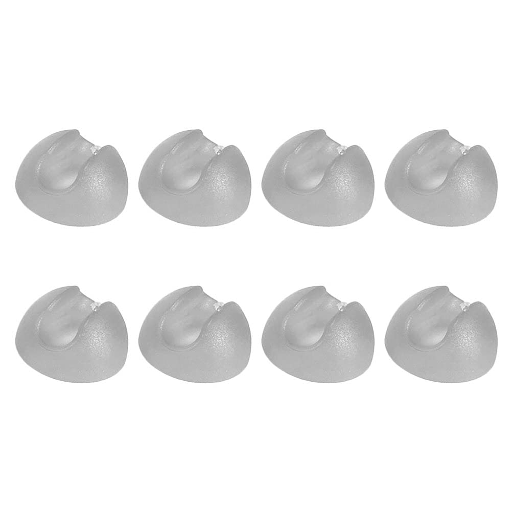 DOITOOL 8-Piece Heavy Duty Silicone Hairpin Leg Protectors - Anti-Slip Rubber Furniture Pads for Chairs, Tables, Desks & Nightstands - Clear Transparent Design (Perfect for Hardwood Floors & Home Office Use)