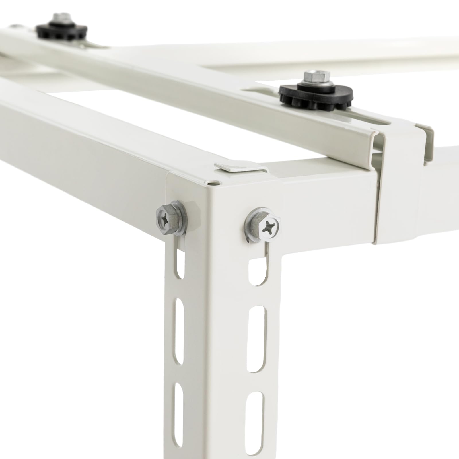 Heavy-Duty Universal Ground Stand for Split AC & Heat Pump Systems - 440lbs Load Capacity Outdoor Condenser Bracket | Perfect for Residential & Commercial HVAC Installations