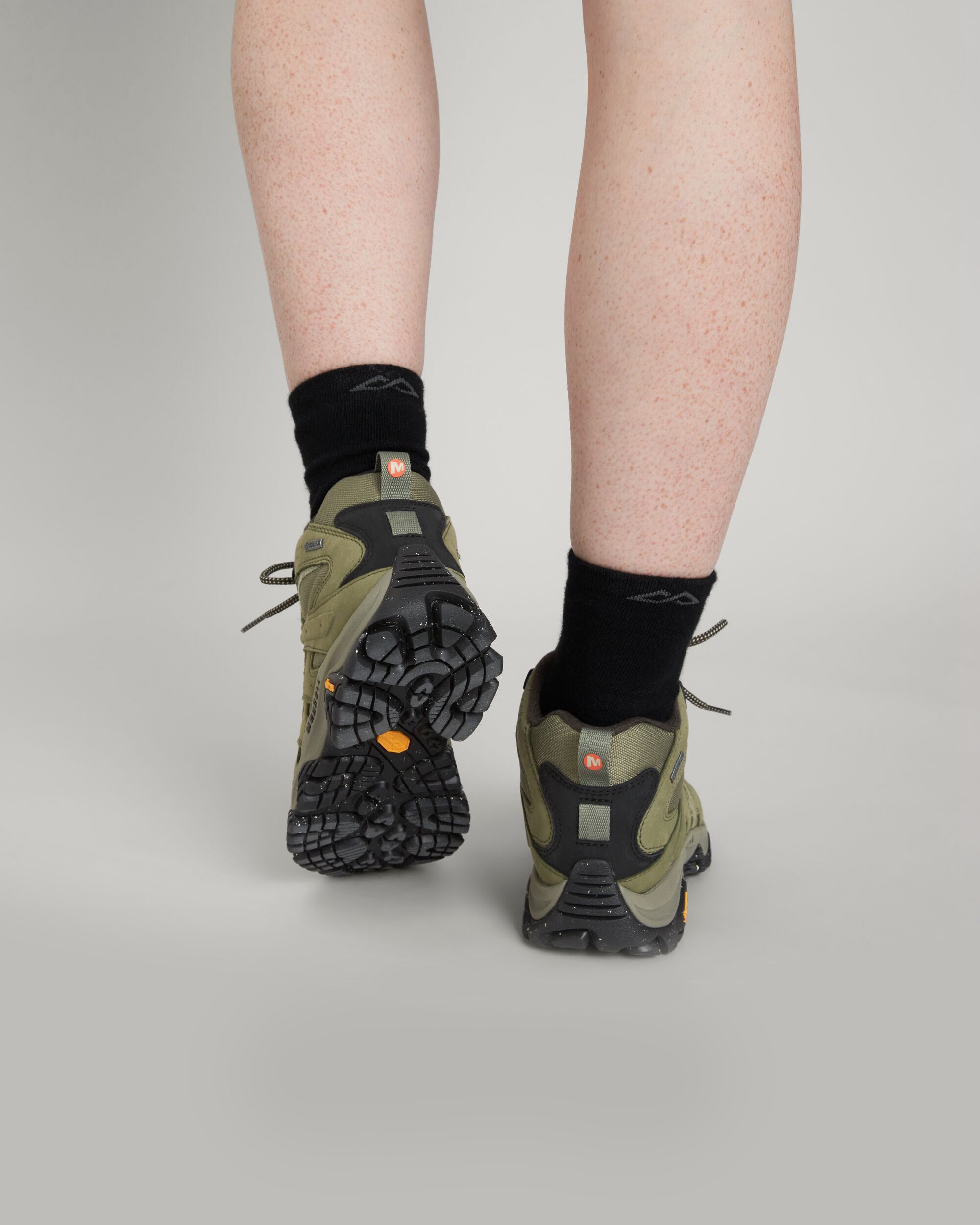 Merrell Moab 3 Smooth Mid GTX Women's Hiking Boots - Waterproof & Breathable - Lichen Color - Perfect for Outdoor Adventures & Trail Hiking