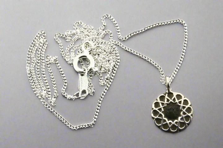 Intricate Mandala Pendant Necklace - Sterling Silver Jewelry for Women - Perfect for Yoga, Meditation & Boho Fashion