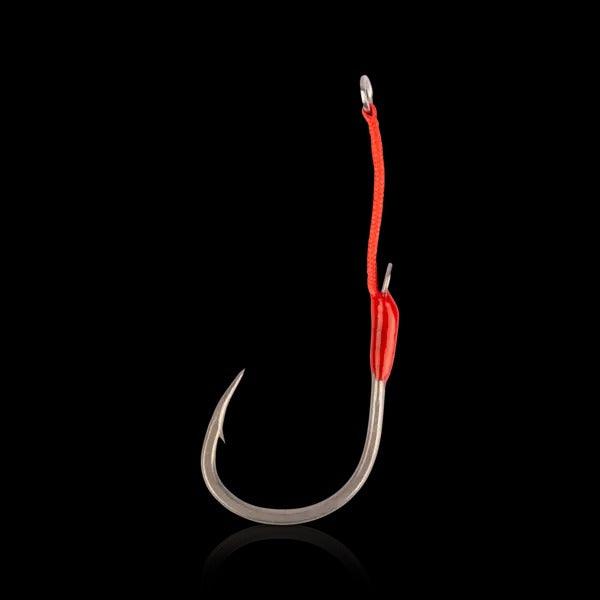 Mustad Alpha Point Hoodlum Speed Single Assist Hooks - Premium Fishing Hooks for Saltwater & Freshwater - Ideal for Tuna, Marlin, and Big Game Fishing