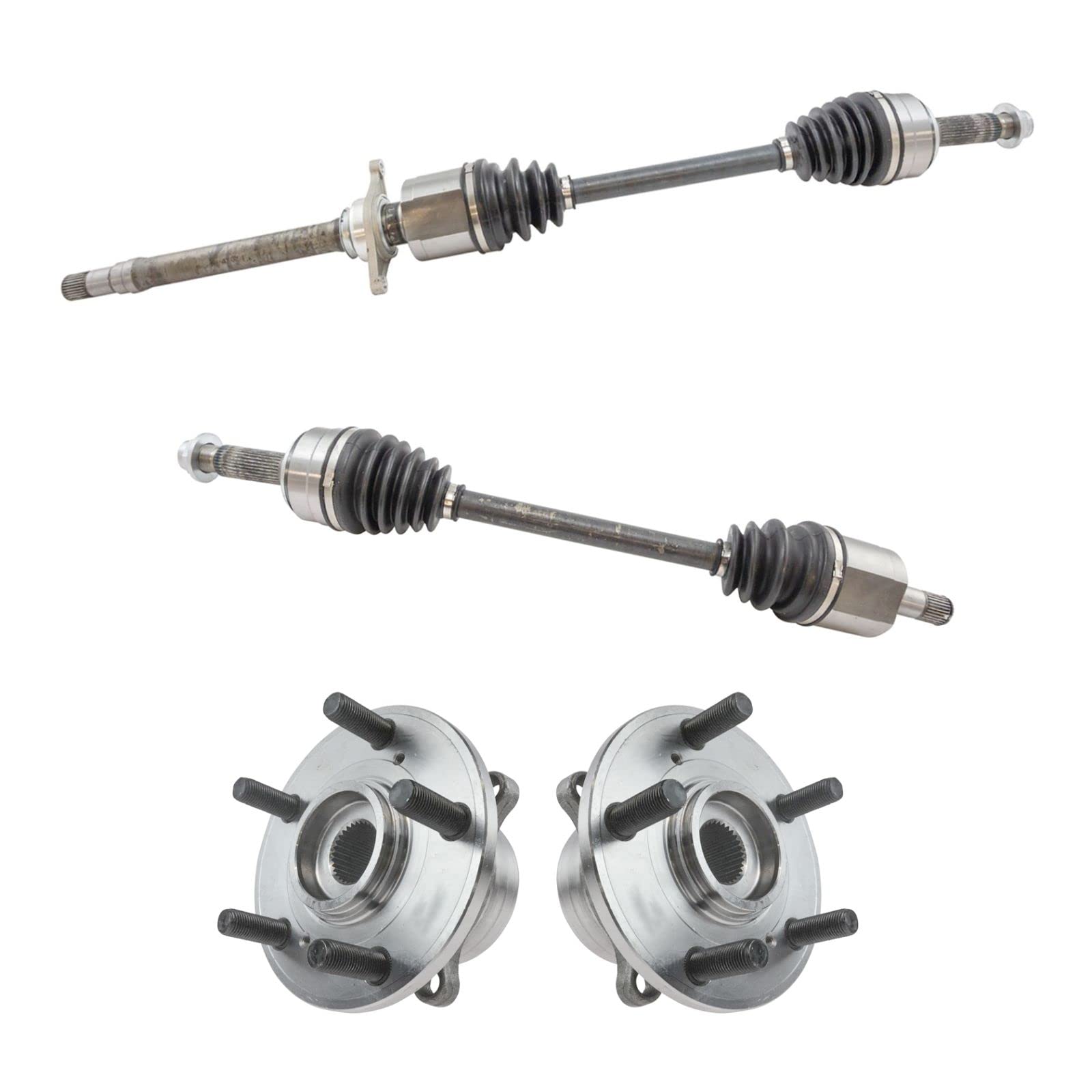 2012-2015 Honda Pilot Front Drivetrain Kit - CV Axle Shaft & Wheel Hub Bearing Assembly Replacement Parts | Off-Road, Towing & Daily Driving Use