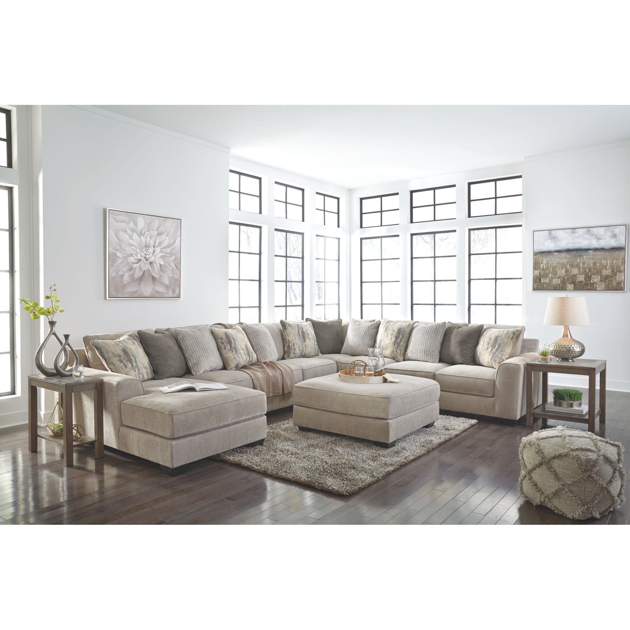 Ardsley 5-Piece Sectional Sofa with Chaise Lounge - Modern L-Shaped Living Room Furniture for Small Spaces, Apartment & Family Home Comfort
