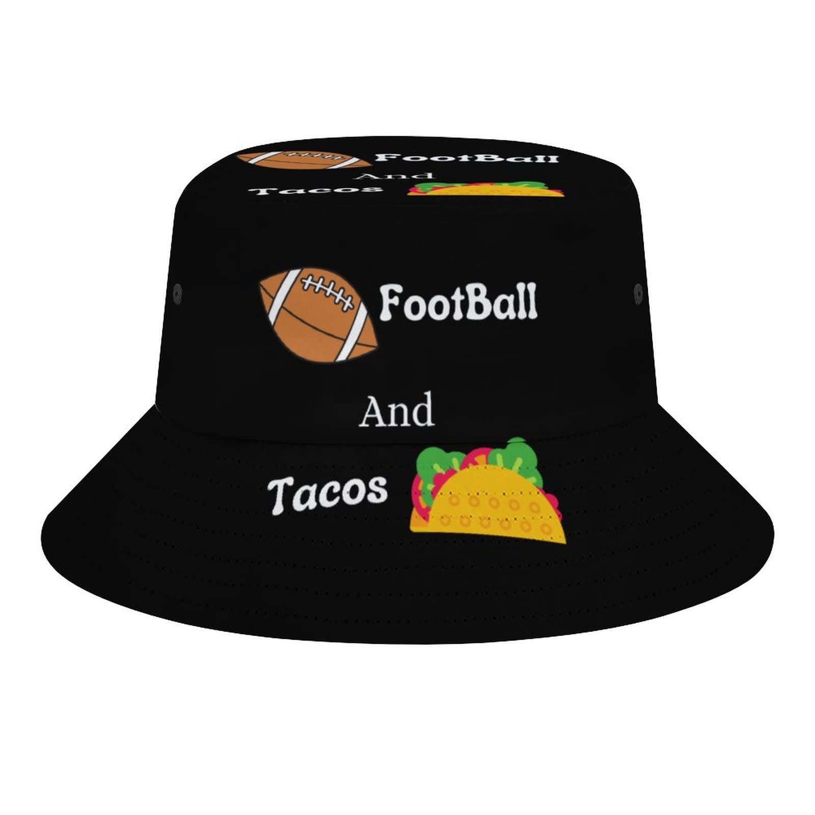 Stylish Tacos Bucket Hat - Packable Travel & Beach Sun Hat for Women & Men - Durable Outdoor Fisherman Hat for Boys & Girls - Perfect for Summer Vacations, Beach Trips & Outdoor Adventures