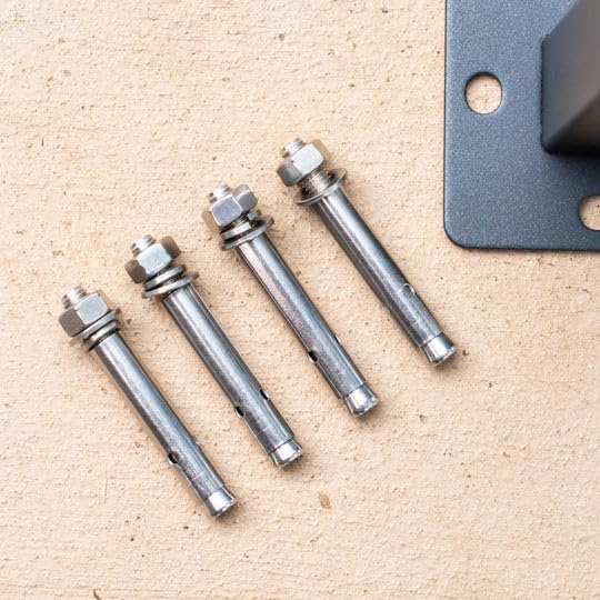 Vego Wedge Anchor Kit - Heavy Duty Concrete Anchors for Secure Post Mounting | Perfect for Fence, Mailbox & Deck Installation