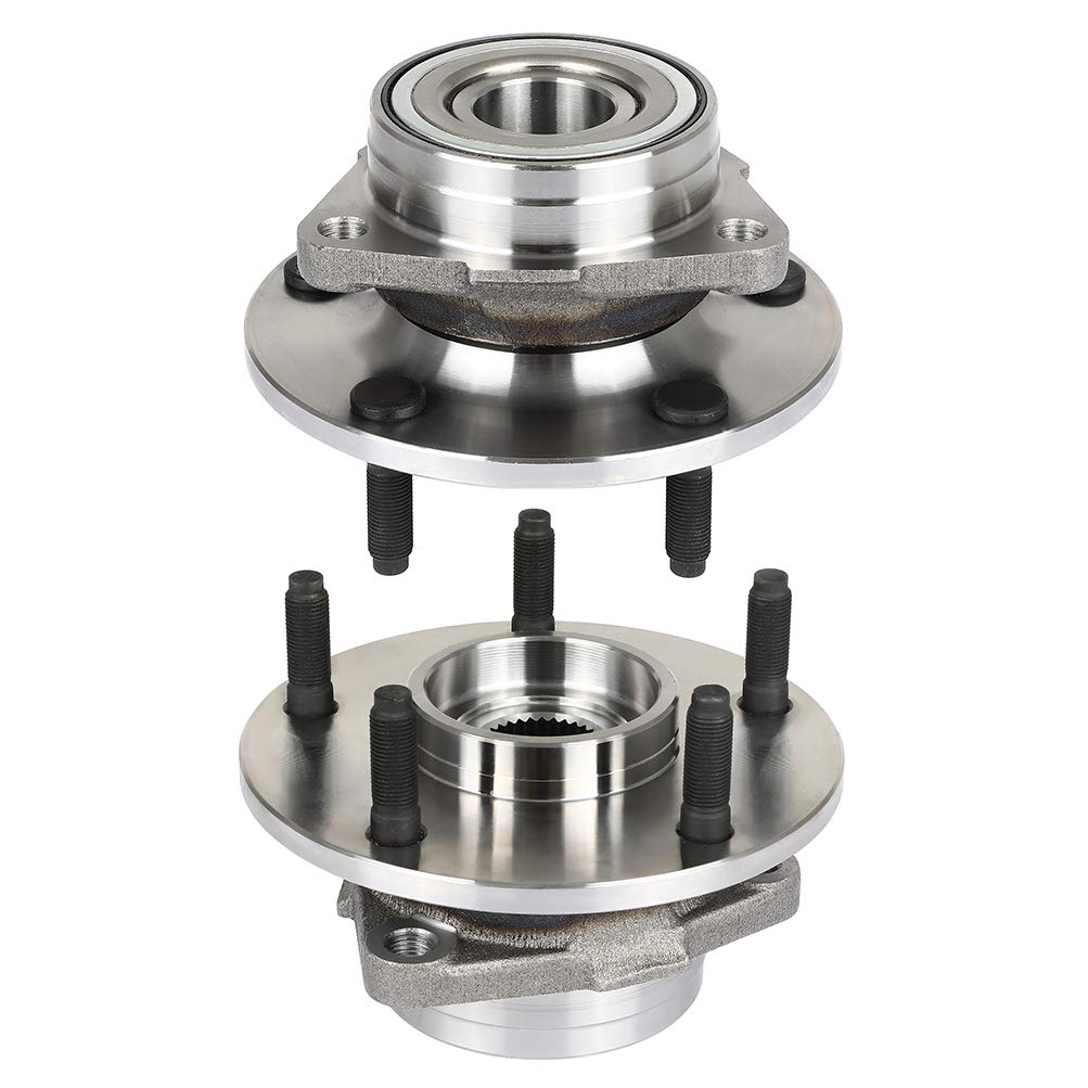 Dodge Ram 1500 Front Wheel Hub Assembly Kit (2 PCS) - Replaces 515038, Fits 2000-2001 Models, 5-Lug Non-ABS Wheel Bearing & Axle Hub - Perfect for Off-Roading & Heavy-Duty Towing