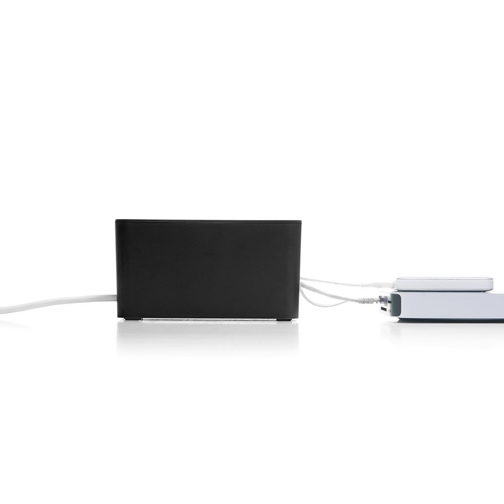 Bluelounge Cablebox Mini - Compact Cable Organizer for Desk & Home Office - Perfect for Managing Chargers, Cables & Wires - Ideal for Workspace, Gaming Setup & TV Stand Organization