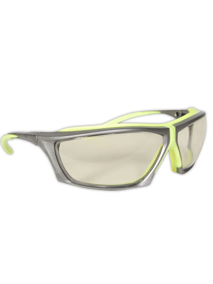 MAGID Hi-Vis Impact-Resistant Safety Glasses - 24 Pairs (Y770) - ANSI Z87.1 Certified for Construction, Woodworking & Industrial Safety Use
