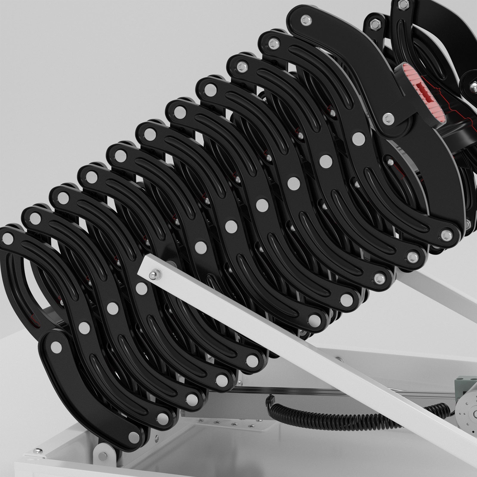11 Steps 3m Electric Attic Ladder - Aluminum Folding Loft Ladder with Remote Control (31.5
