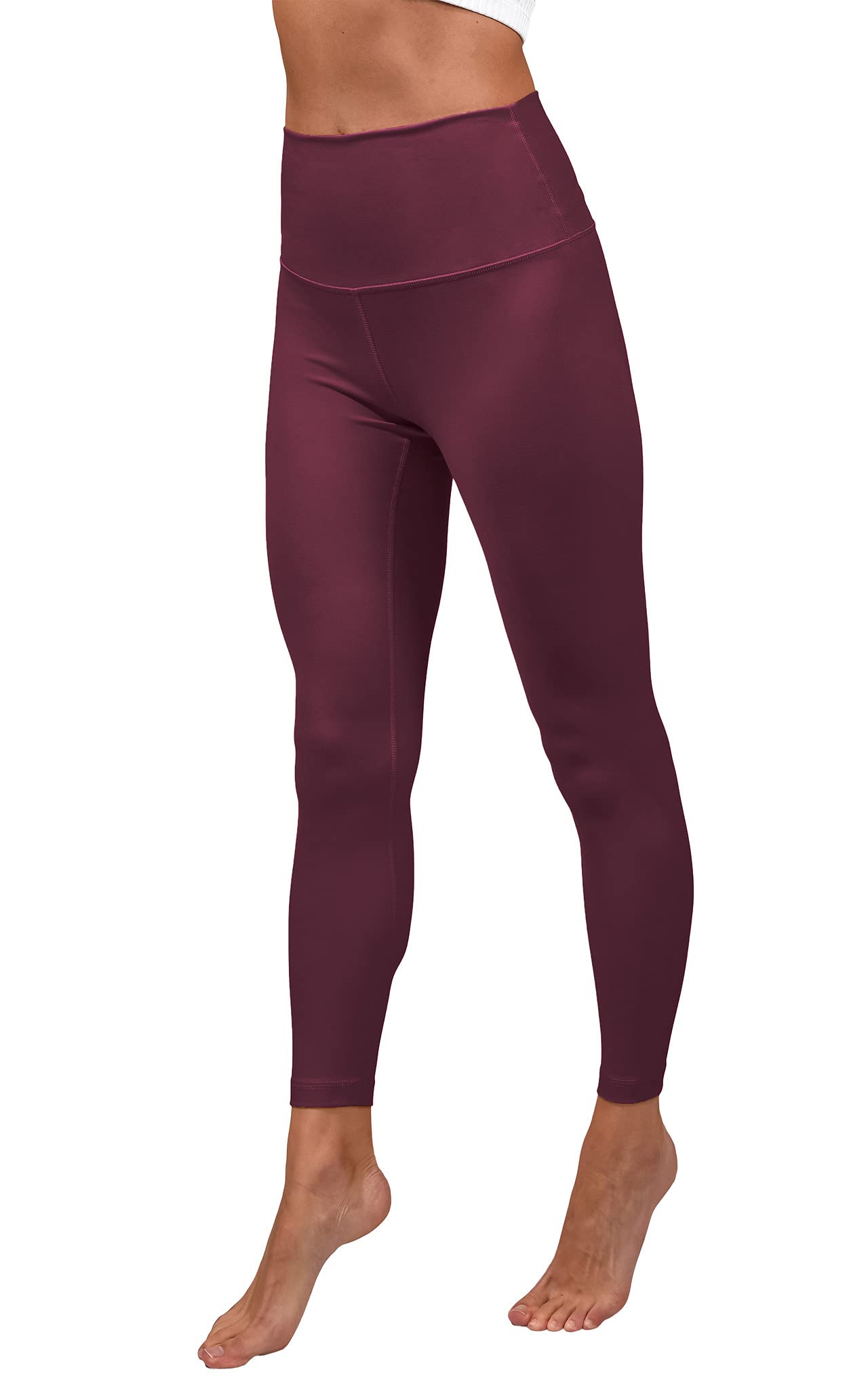 Yogalicious Lux High Waist Elastic Free Ankle Legging - Women's Yoga Pants for Workout, Running & Lounge Wear - Comfortable Stretchy Tummy Control Activewear