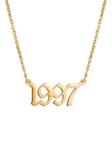 Year Necklace Gold-1997