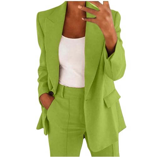 R-127 Green Work Blazers for Women