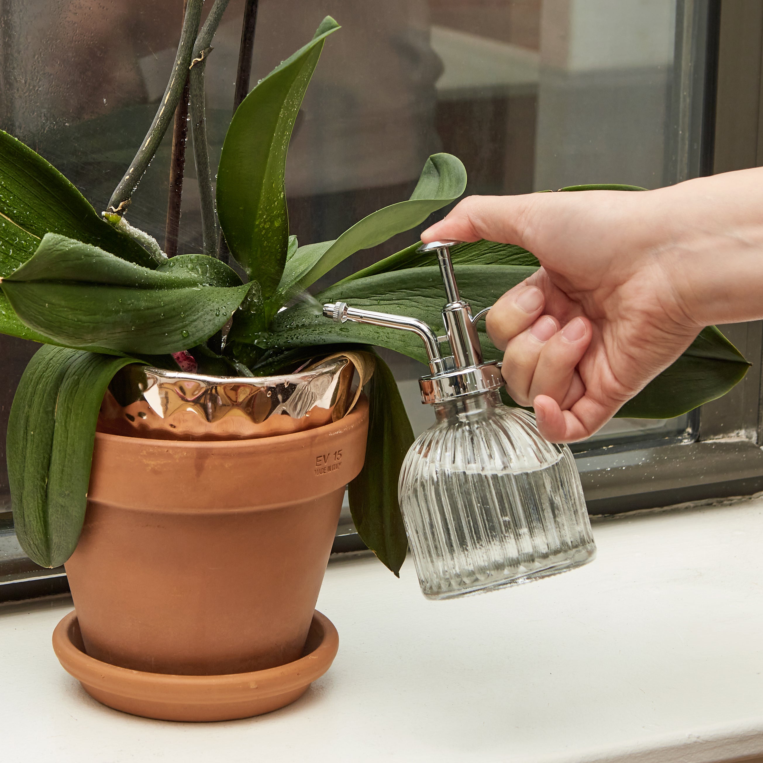Premium Glass Mister Bottle - Fine Mist Sprayer for Plants, Hair & Skincare - Perfect for Hydrating Indoor Plants, Styling Hair & Refreshing Face - BPA-Free & Leak-Proof Design