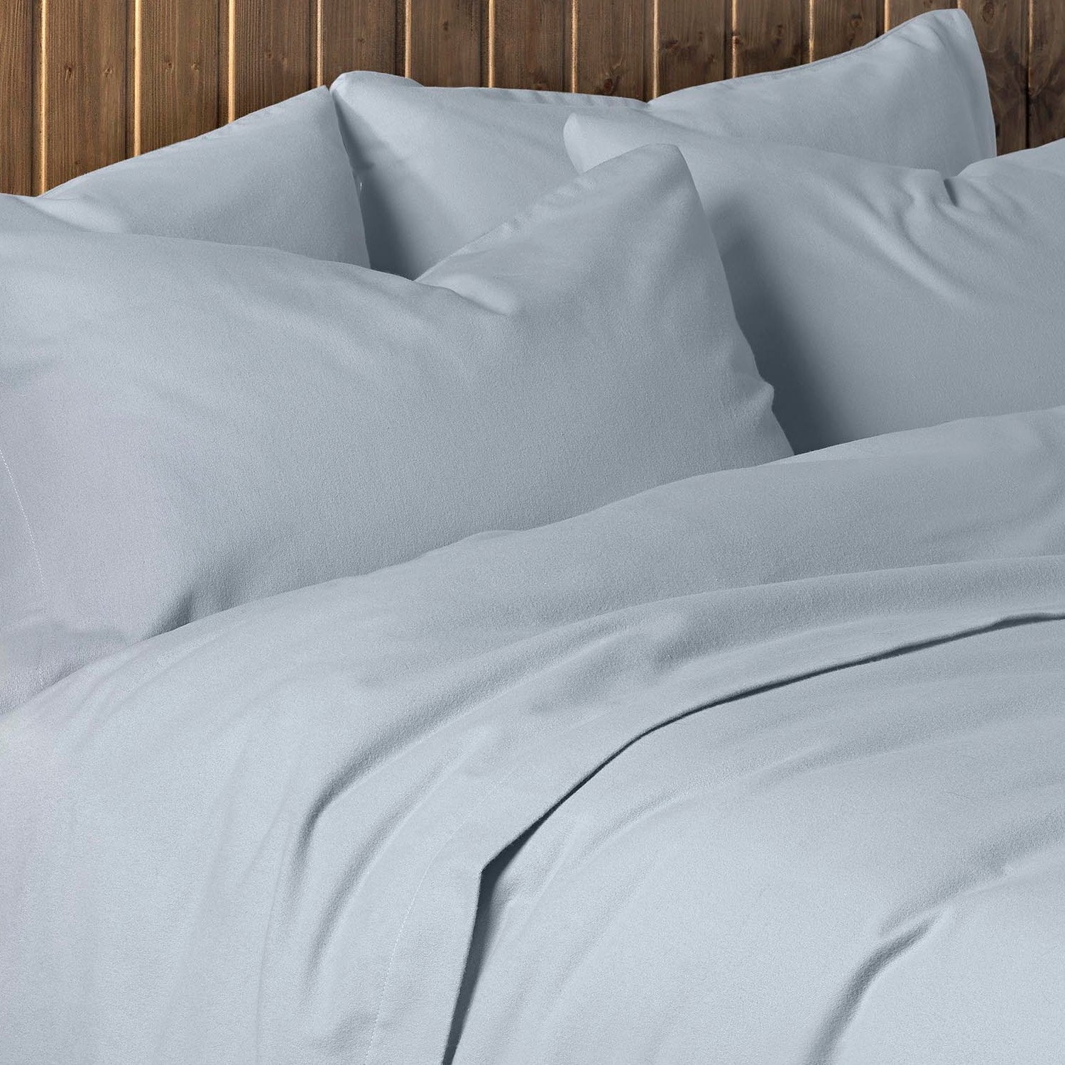 Luxury Brushed Cotton Sheets - 33cm Extra Deep Pocket - Soft Grey Bedding for Ultimate Comfort - Perfect for Master Bedroom, Guest Room & Cozy Nights