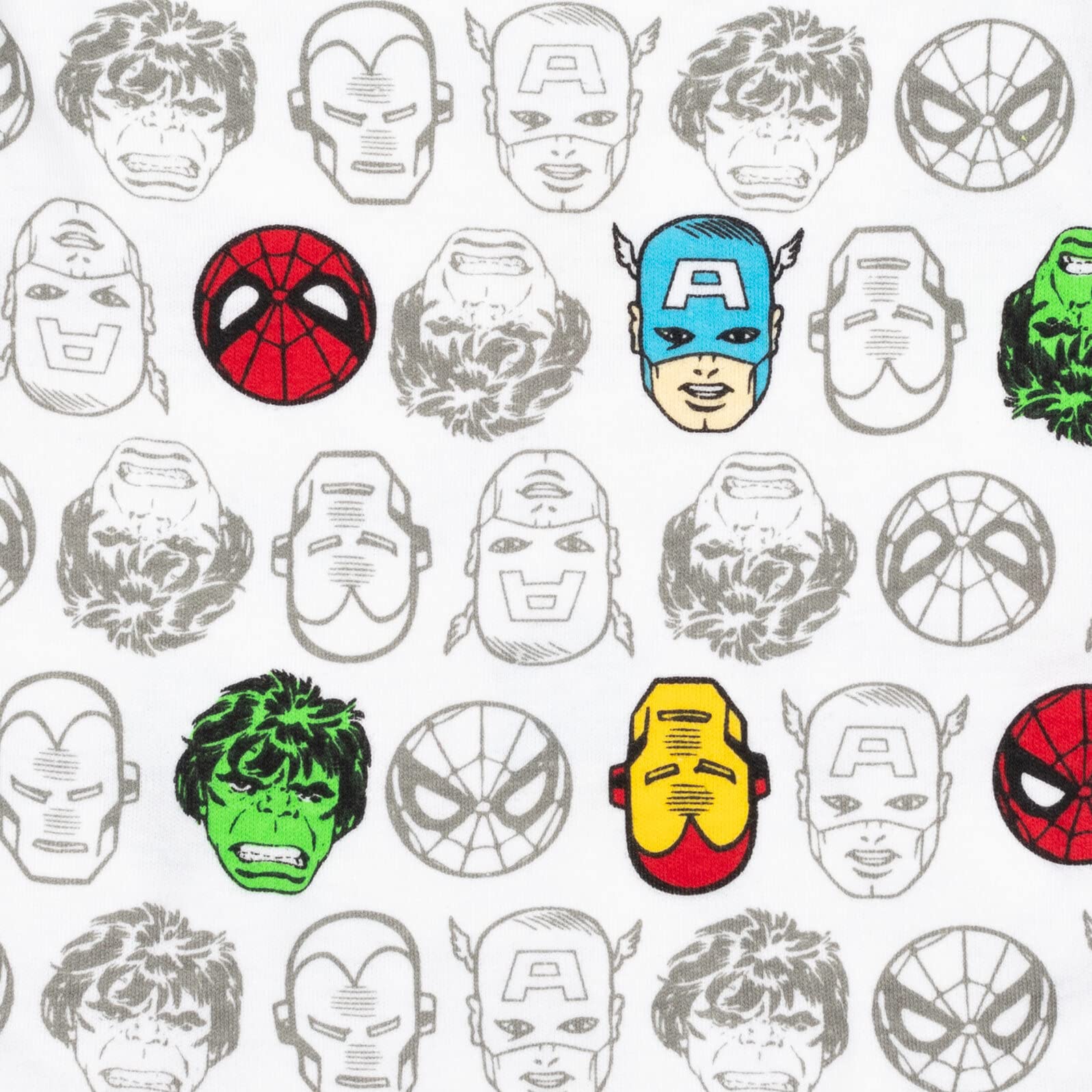 Marvel Superhero Baby Boys' 5-Pack Bodysuits - Hulk, Spiderman, Iron Man & Captain America | Soft Cotton Infant Onesies for Newborns & Toddlers | Perfect for Playtime, Photo Shoots & Superhero-Themed Parties