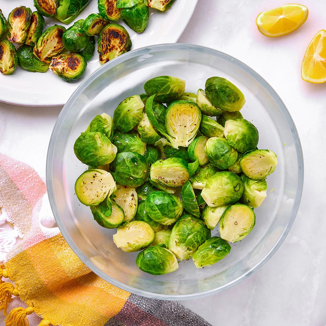 How to Microwave Brussels Sprouts Perfectly - Quick & Easy Recipe for Crispy Tender Sprouts | Ideal for Healthy Meals, Meal Prep & Busy Weeknights