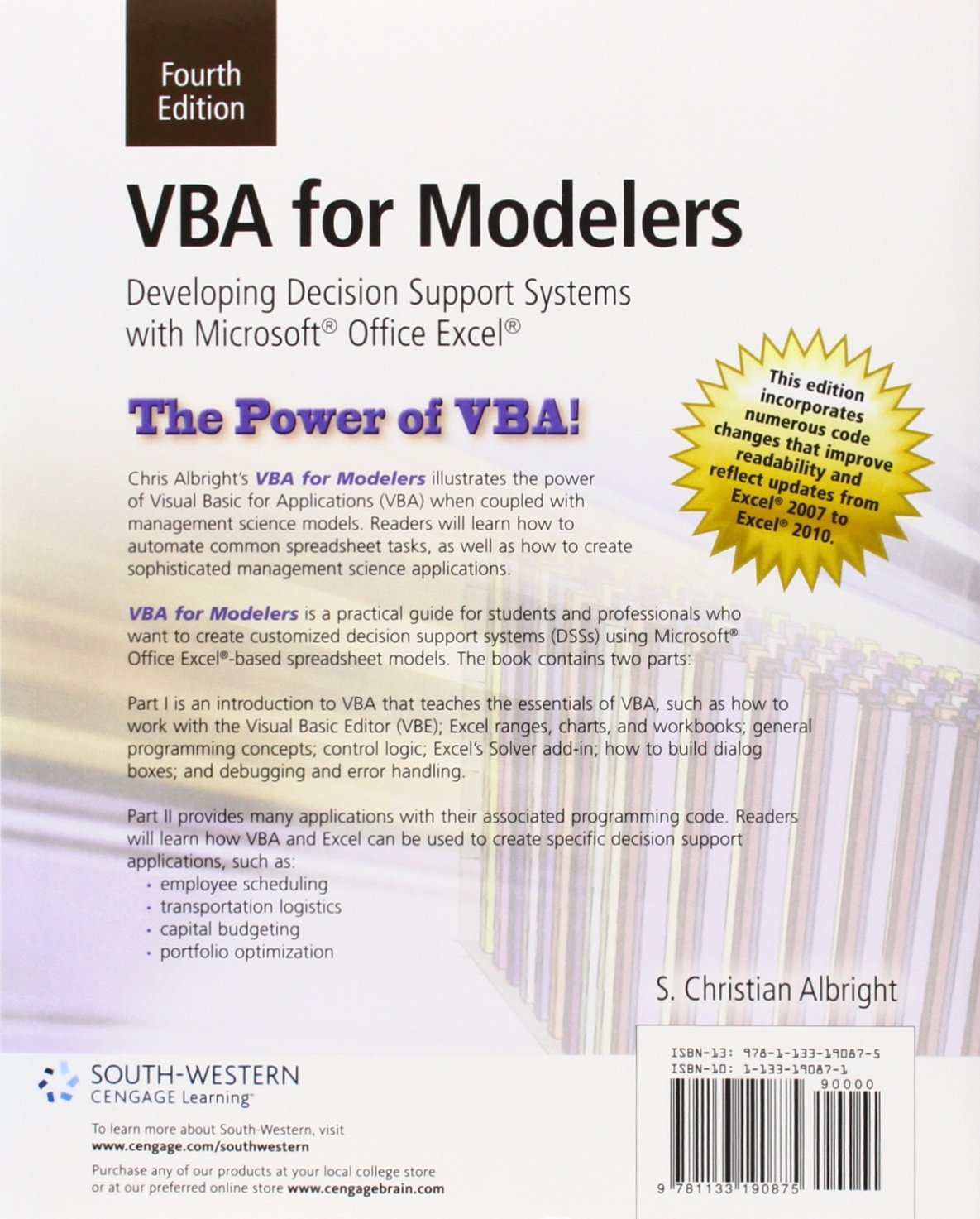 VBA for Modelers: Decision Support Systems Development with Microsoft Office Excel & Printed Access Card | Business Analytics & Data Modeling Tool