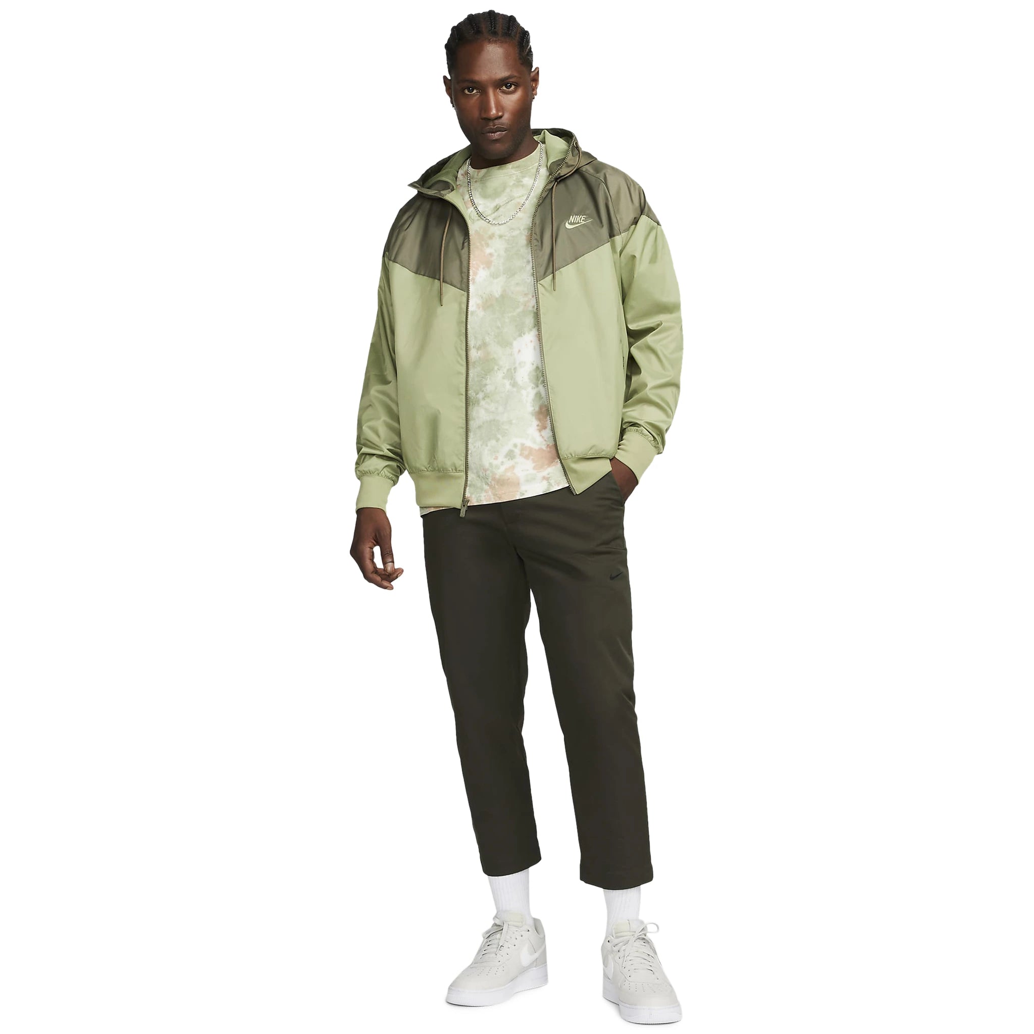 Nike Sportswear Windrunner Green Jacket - Lightweight Water-Resistant Running Hoodie for Men & Women - Perfect for Outdoor Jogging, Hiking & Casual Wear