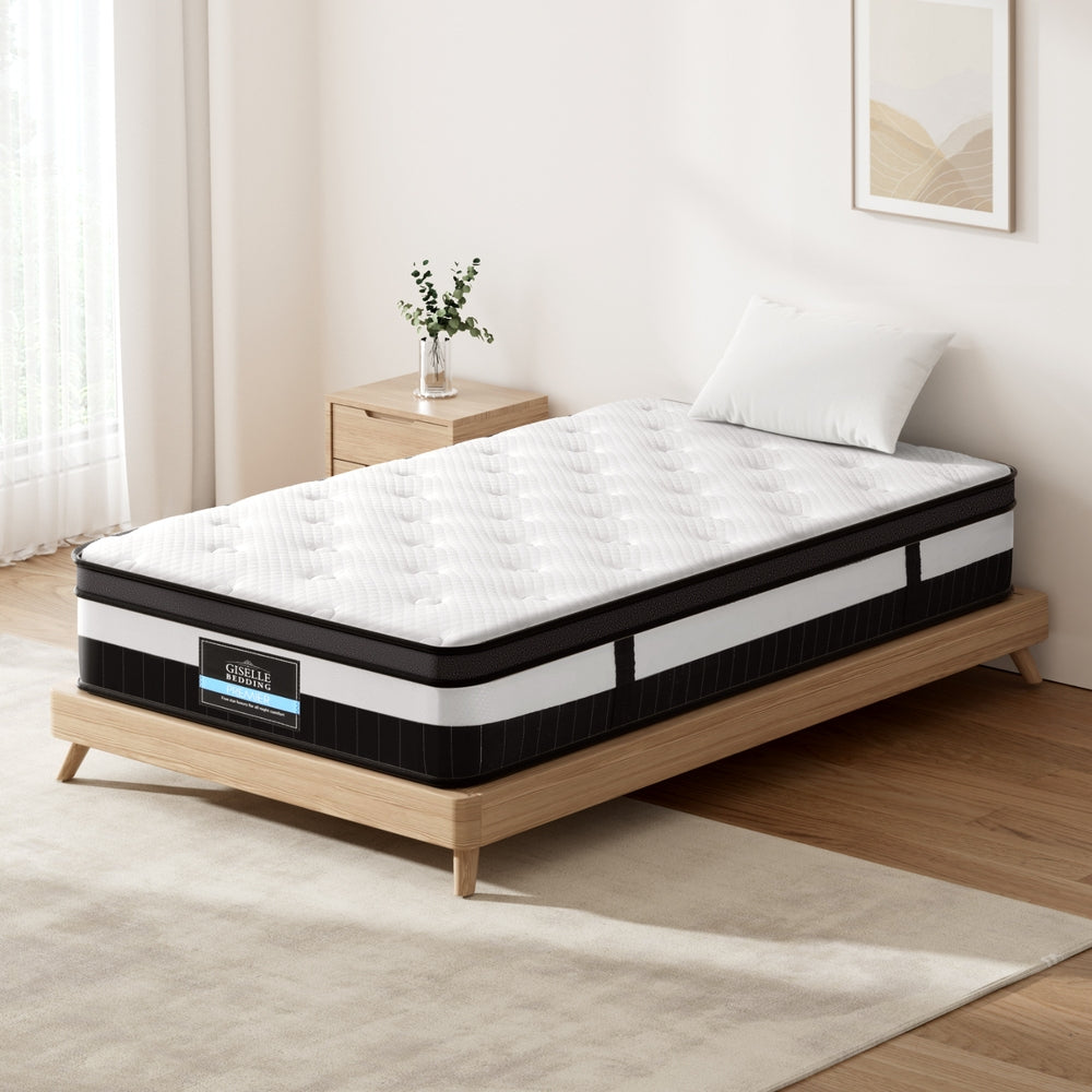 Breeze Euro Top Pocket Spring Mattress - 30cm Thick Single Size for Ultimate Comfort | Perfect for Guest Rooms, Dorms & Small Bedrooms