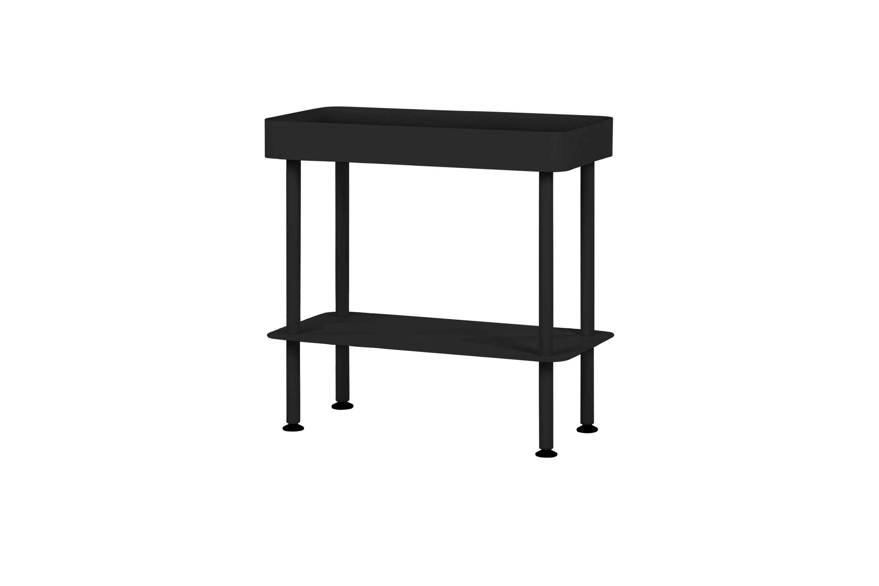 Modern 2-Tier Nolle Console Table - Entryway Sofa Table with Storage Shelf for Living Room, Hallway & Bedroom Decor