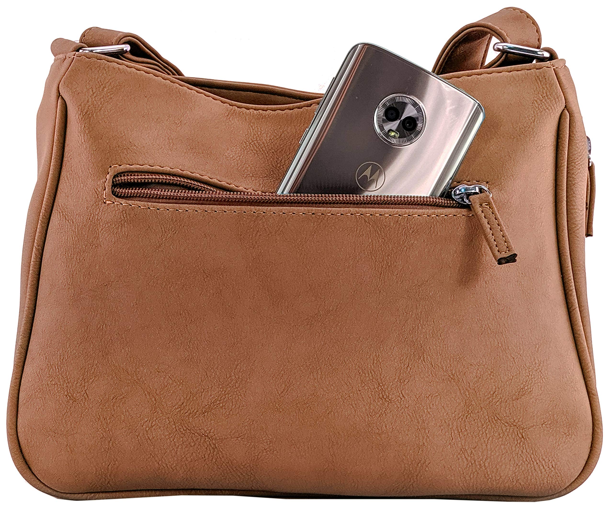 Best CCW Concealed Carry Handbag for Women - Pistol Crossbody & Shoulder Bag with Hidden Gun Pocket - Perfect for Everyday Carry, Travel & Self-Defense