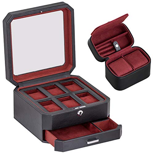 6 Slot - Black/Red Gift Set
