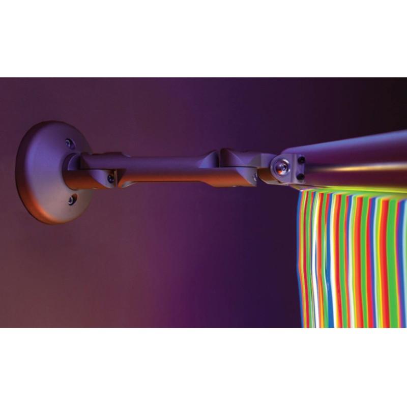 Luminea Blackout Curtain with Adjustable Swing Arm - Perfect for Bedroom, Living Room & Office Privacy & Light Control