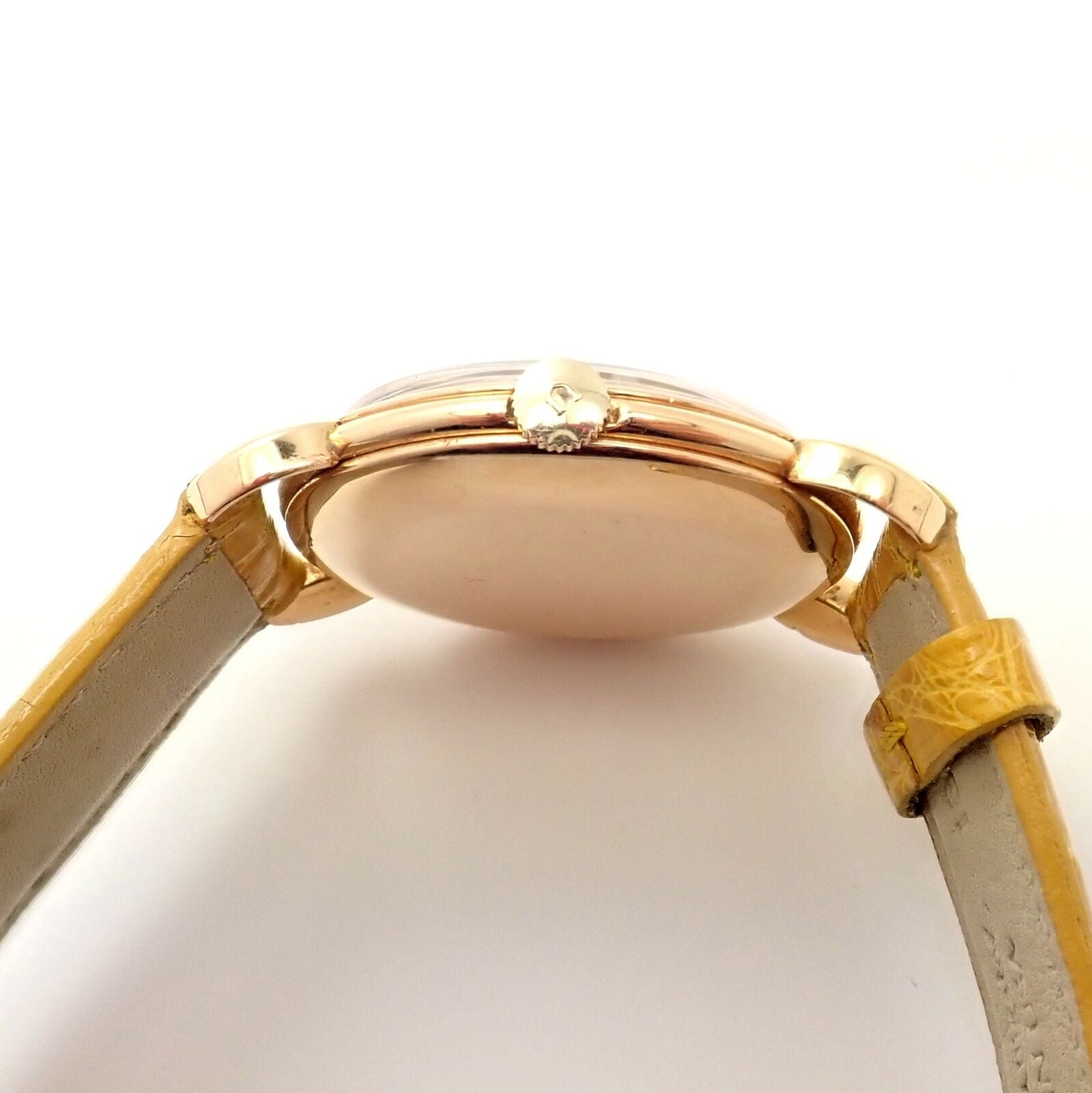 Movado R8405 18k Yellow Gold Automatic Watch with Yellow Alligator Band – Luxury Timepiece for Men, Perfect for Business Meetings & Formal Events