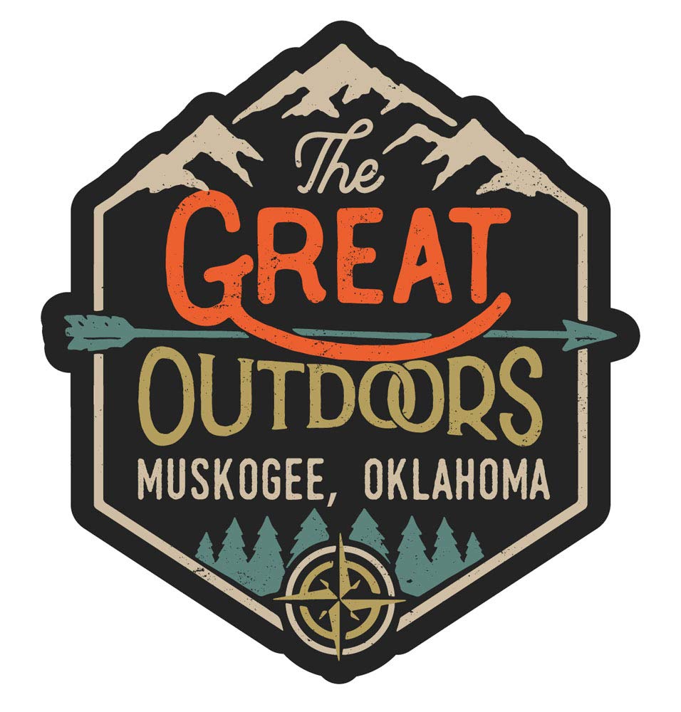 Oklahoma Muskogee The Great Outdoors 4-Inch Refrigerator Magnet - Perfect for Kitchen Decor, Travel Souvenirs & Office Fridge Accessories