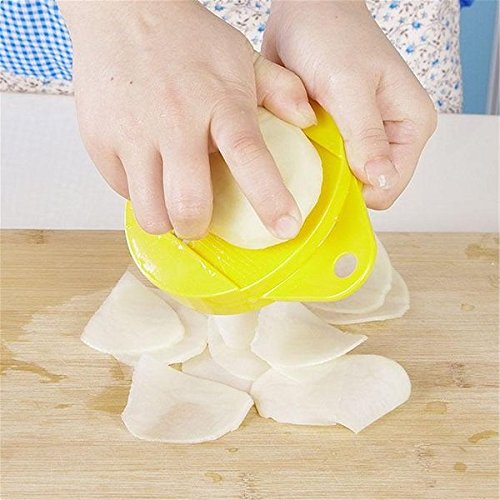 Bluelover Kitchen Microwave Apple Potato Vegetable Crisp Chip Slicer Maker - Easy & Fast Homemade Snacks for Healthy Chips, Fries, and Veggie Chips - Perfect for Parties, School Lunches, and Family Snack Time